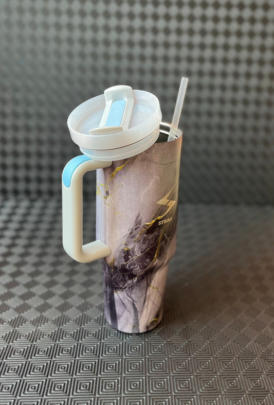 Ash Vein Marble Water Bottle