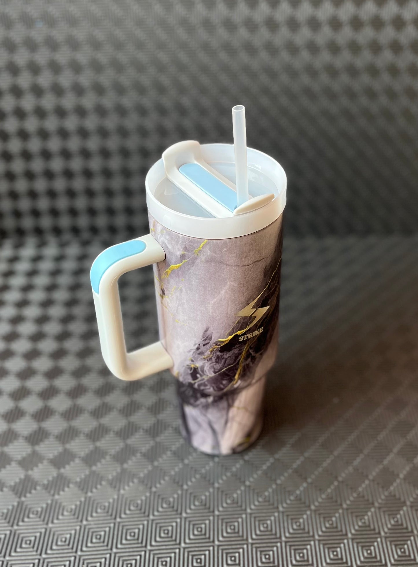 Ash Vein Marble Water Bottle