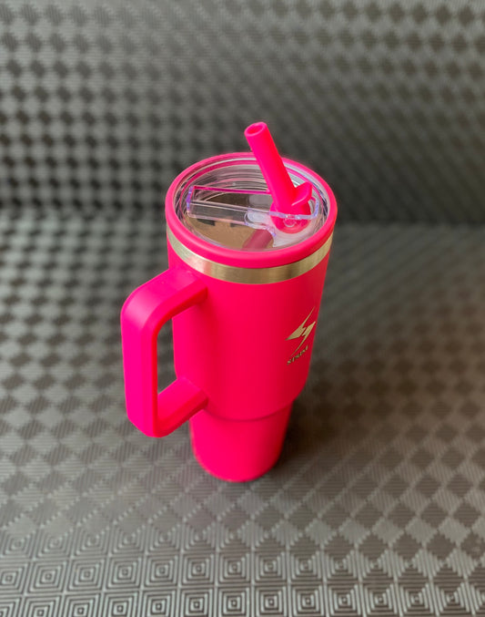 Fusion Pink Marble Water Bottle