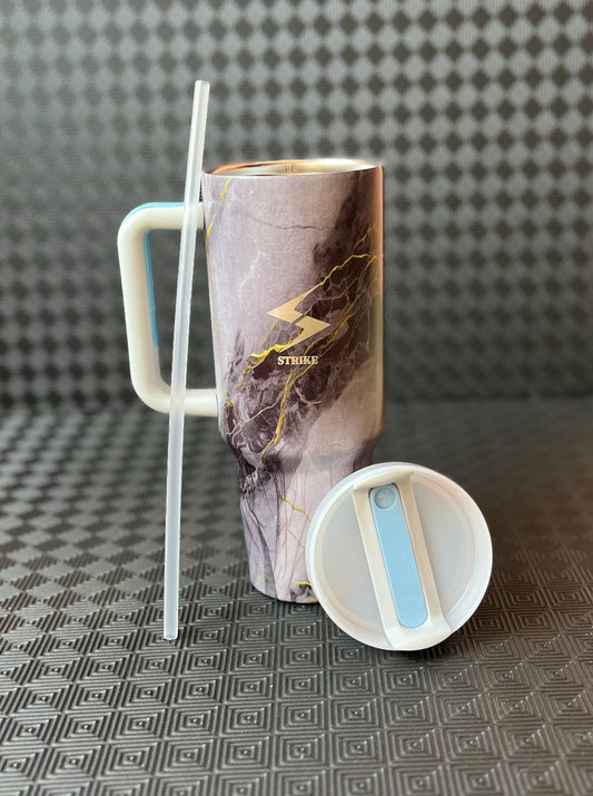 Ash Vein Marble Water Bottle